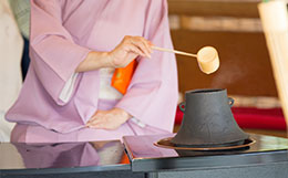 色無地・江戸小紋の出張着付け
